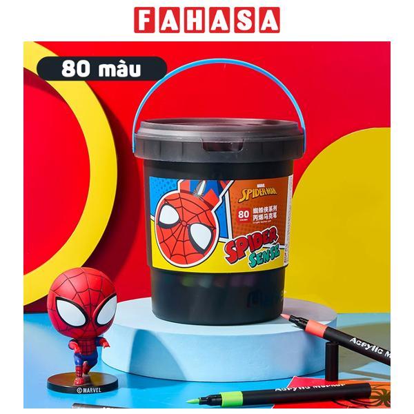 Hộp 80 Bút Lông Màu Acrylic Spider-Man - Ume A60241A1-80