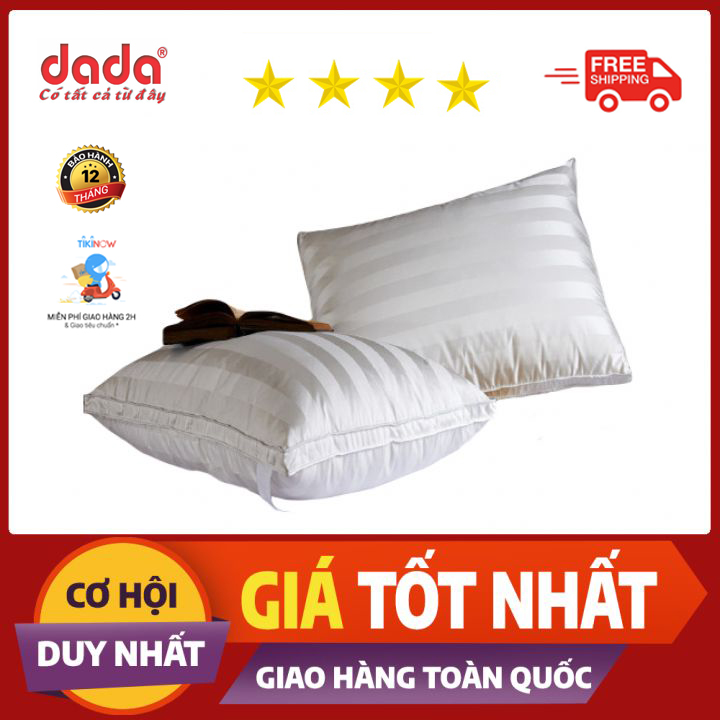 Ruột Gối Nằm Khách Sạn DADA  - Gòn Polyester Nâng Đỡ Vai Gáy - 30x40cm