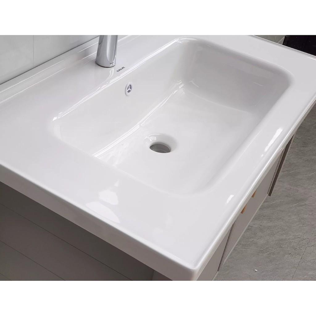 Bộ tủ Lavabo chất liệu Nhôm Aluminium chịu nước Eurolife BLV-AL10 màu Xanh nhạt