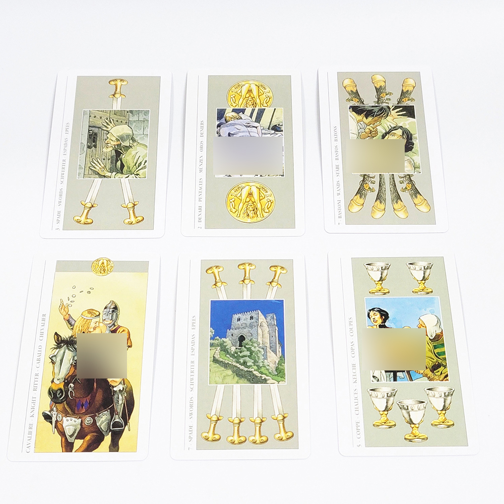 [Size Gốc] Bộ Bài Decameron Tarot 78 Lá Bài 7x12 Cm Đá Thanh Tẩy