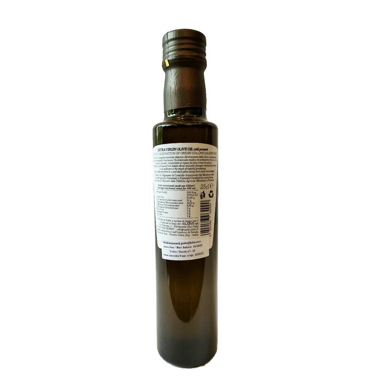 Dầu Olive Nguyên chất Đặc biệt Casa Lourio Nhập khẩu từ Ý 250ml