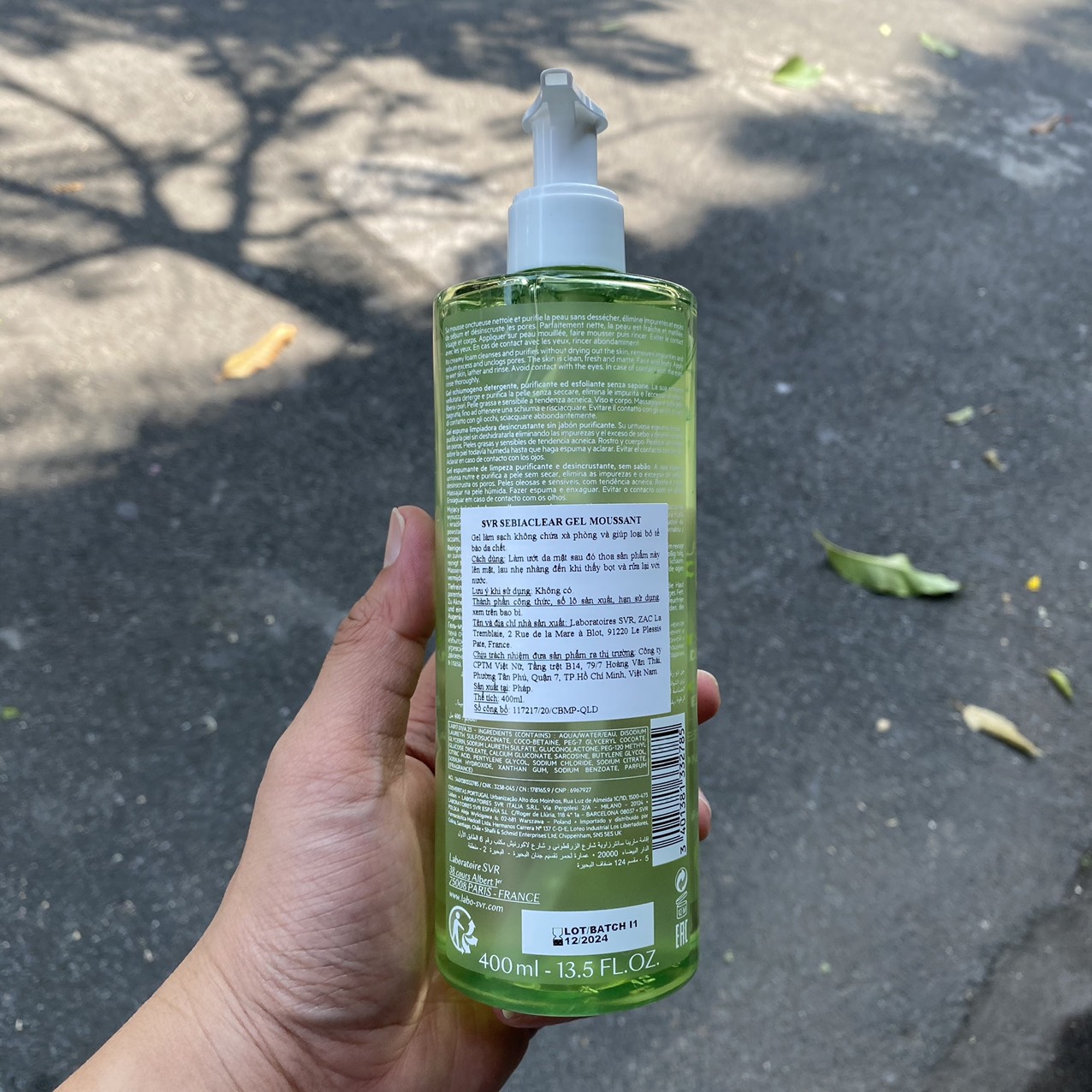SVR Sebiaclear Gel Moussant 400ml - Sữa rửa mặt làm sạch, tẩy tế bào chết không xà phòng
