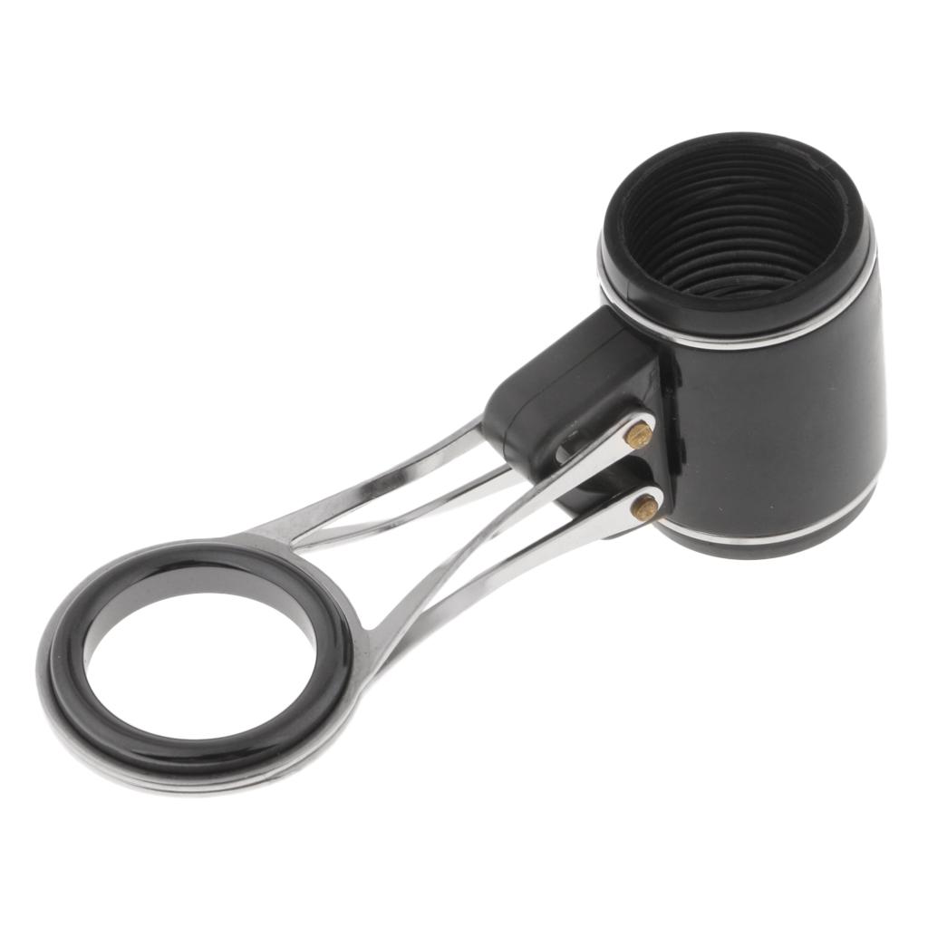 4x Folding Stainless Fishing Rod Guides Ceramic Ring DIY Repair Kit 4 Size