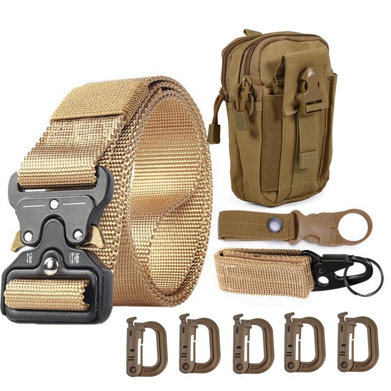 Chiến Thuật Dây Kích Thước Lớn Quân Sự Nylon Web Dây Chịu Lực Nhanh Chóng Phát Hành Khóa Săn Bắn Cho Cắm Trại Huấn Luyện Thắt Lưng Nam