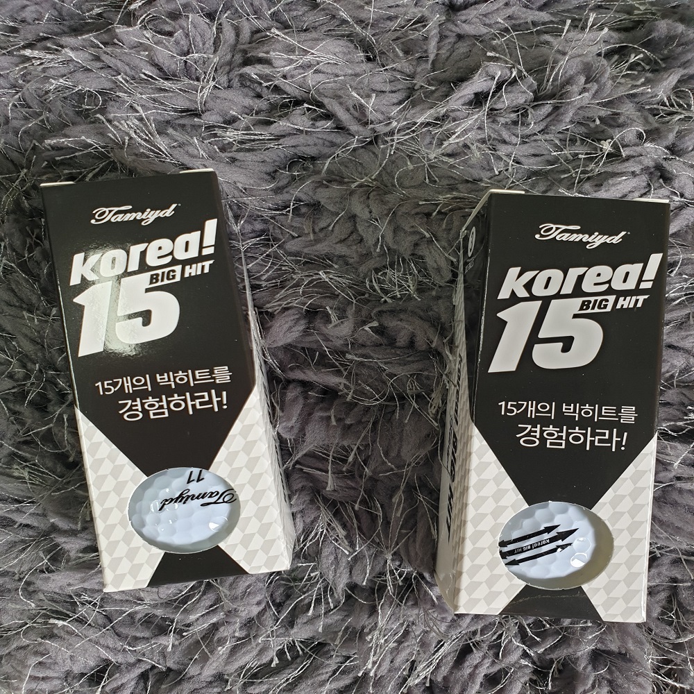 Bóng chơi golf nhiều màu thương hiệu TAMIYD Hàn Quốc 1 hộp 3 quả– Big Hit 15 Golf Ball