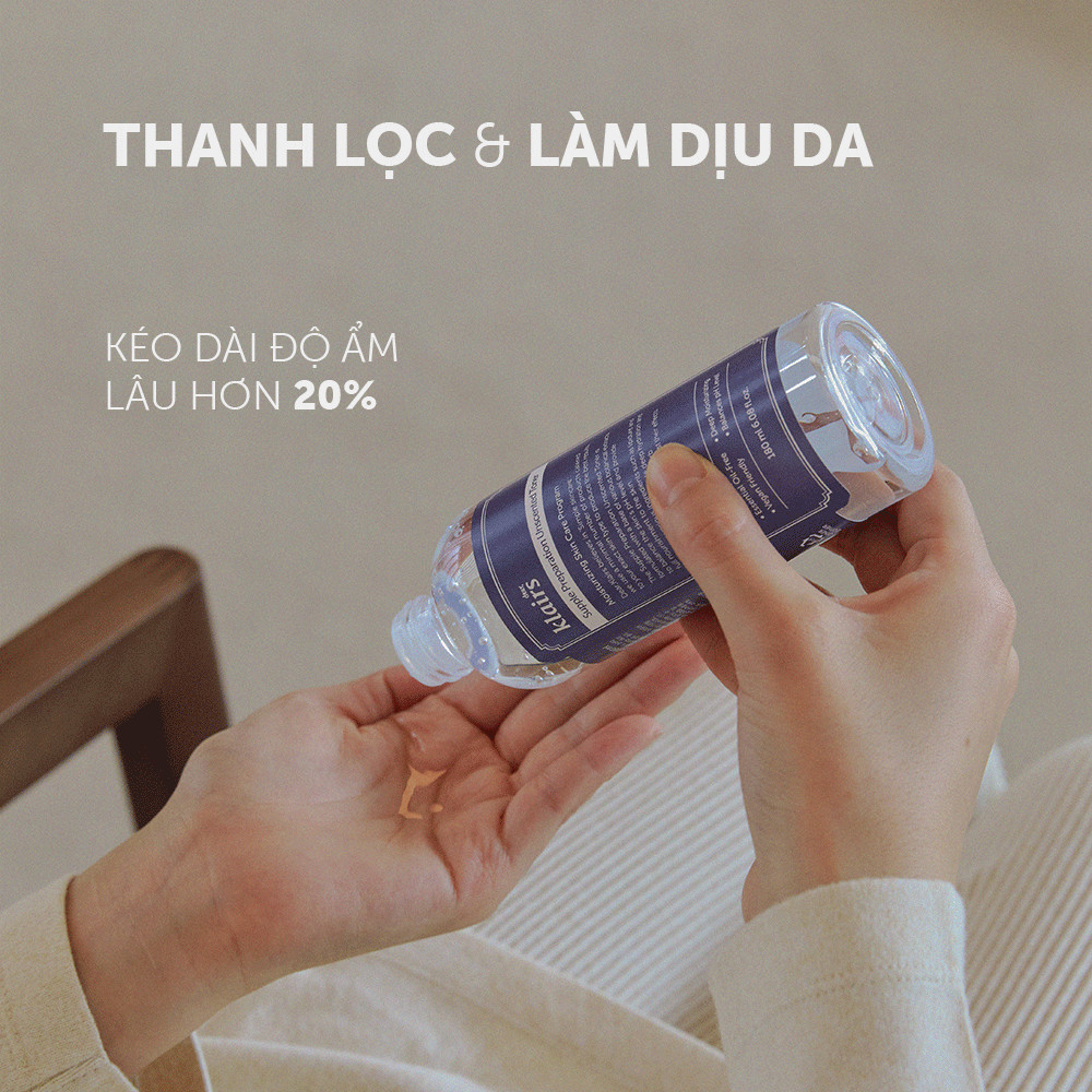 Bộ 3 Sản Phẩm Dưỡng Ẩm Phục Hồi Da Ban Đêm Dear Klairs Midnight Blue (Toner Không Mùi 180ml + Serum 20ml + Kem 60ml)