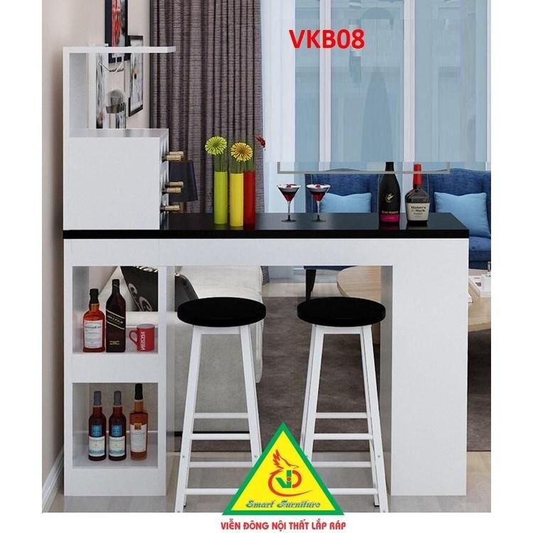 Quầy bar mini kết hợp tủ rượu VKB08 - Nội thất lắp ráp Viendong Adv