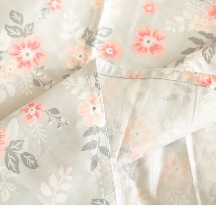 Bộ chăn ga gối cotton LIDACO PL1 - Hoa Vintage - TẶNG VỎ GỐI ÔM