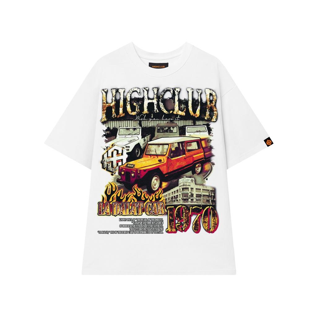 Áo Thun LA DALAT Tay Lỡ Unisex Nam/Nữ Đen/Trắng Cổ Tròn - HIGHCLUB