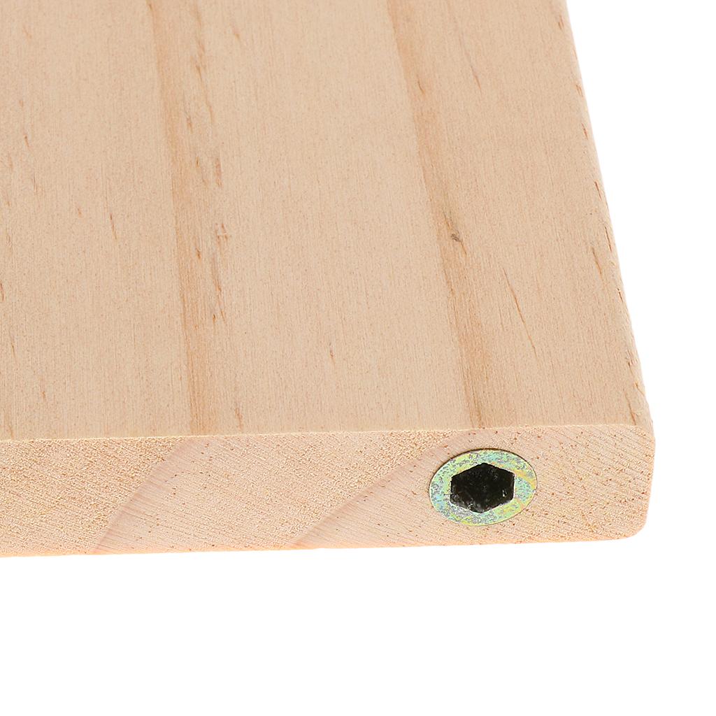 Pet Bird Parrot Hamster Wooden Perch Stand Platform Cage Mounted Hanging Toy