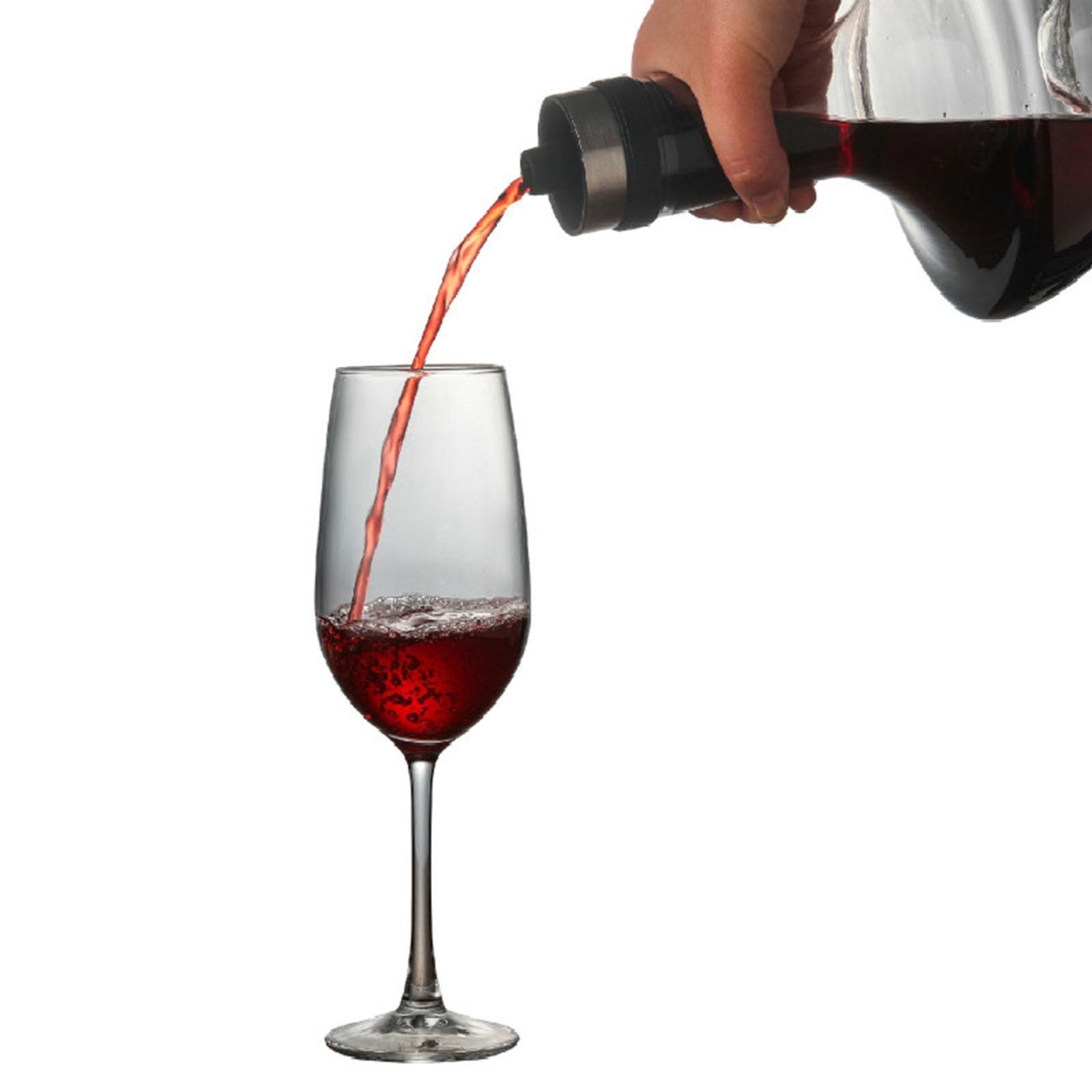 Red Wine Decanter Hand Blown Lead Free Crystal Carafe Red Wine Aerator