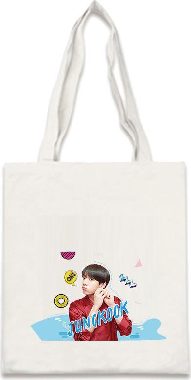 Túi tote vải in hình JUNGKOOK BTS