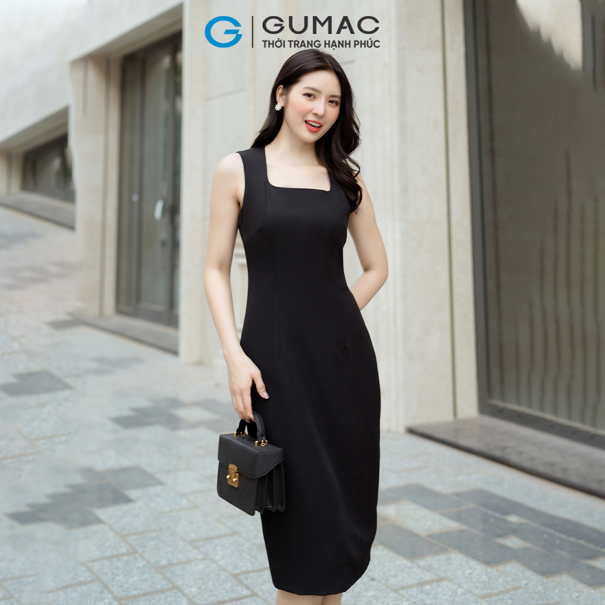 [BST MỚI THÁNG 8] Đầm body cổ cách điệu GUMAC DD08078