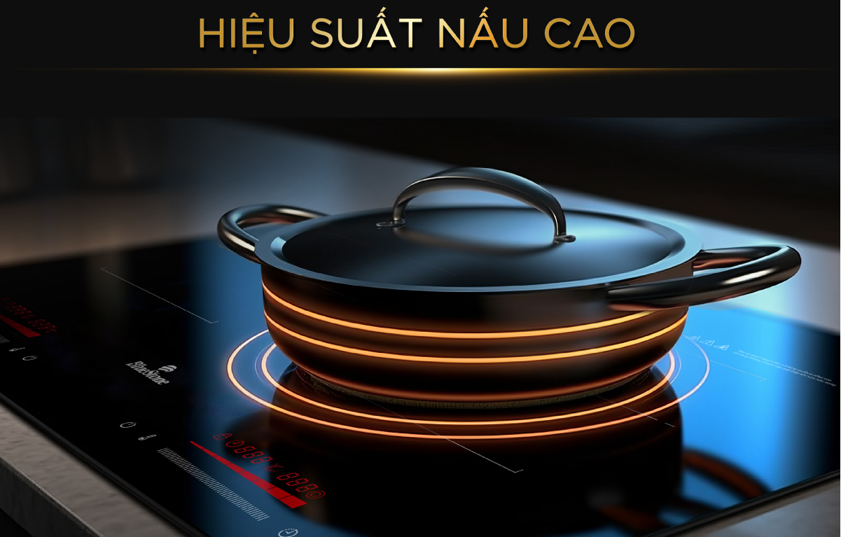 Bếp Âm Từ Đôi BlueStone ICB-6920 3400 W - Miễn Phí Lắp đặt cắt đá - HCM, Hà Nội, Bình Dương, Đồng Nai, Hải Phòng, ĐăkLăk, Thái Bình, Bắc Ninh, Hải Dương - Bảo Hành 24 Tháng- Hàng chính hãng