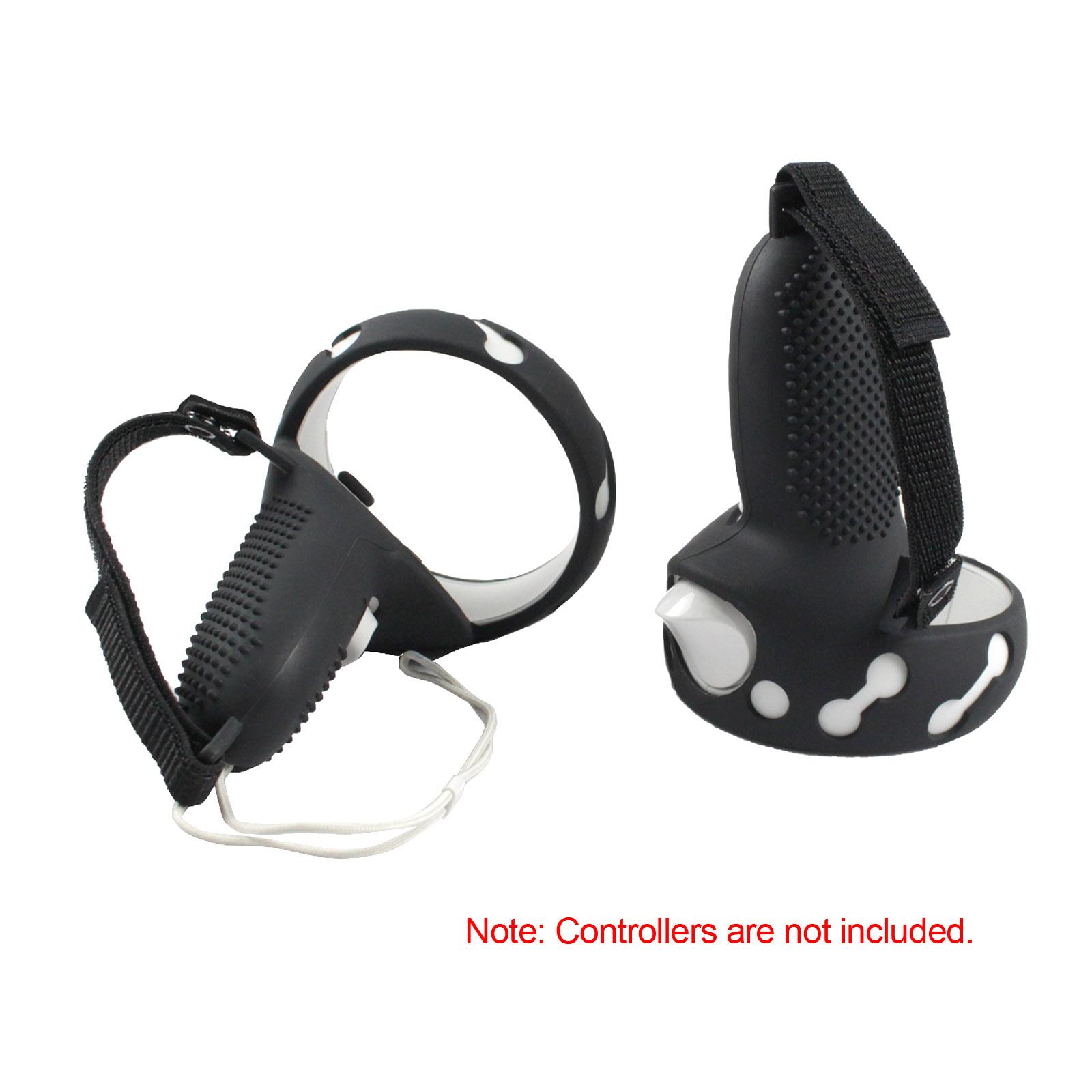 Bộ điều khiển cảm ứng nắp vòng tay cầm bằng silicon tương thích với kính VR Oculus Quest 2 dây đeo điều chỉnh được