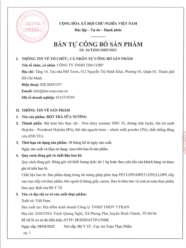 Trà Sữa Nướng Tự Pha 3in1 Déli - 250gr