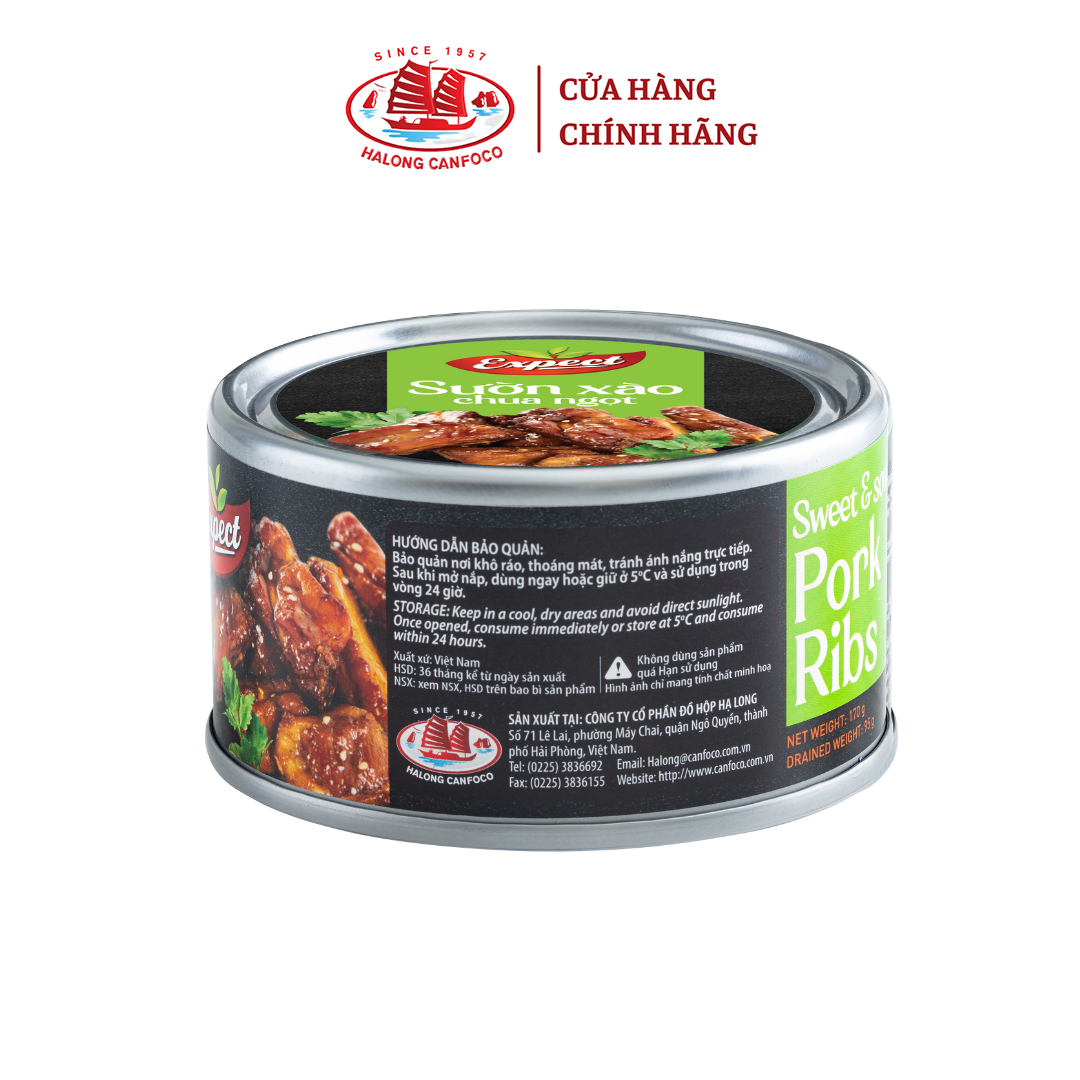 Sườn Xào Chua Ngọt EXPECT 170g - Đồ Hộp Hạ Long