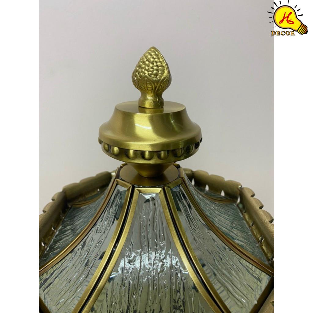 Đèn trụ cổng đồng HQ - mã TCD10 - ánh sáng vàng rõ nét, tiết kiệm điện năng, dễ lắp đặt, phù hợp mọi không gian HQ DECOR (HÀNG NHẬP KHẨU)