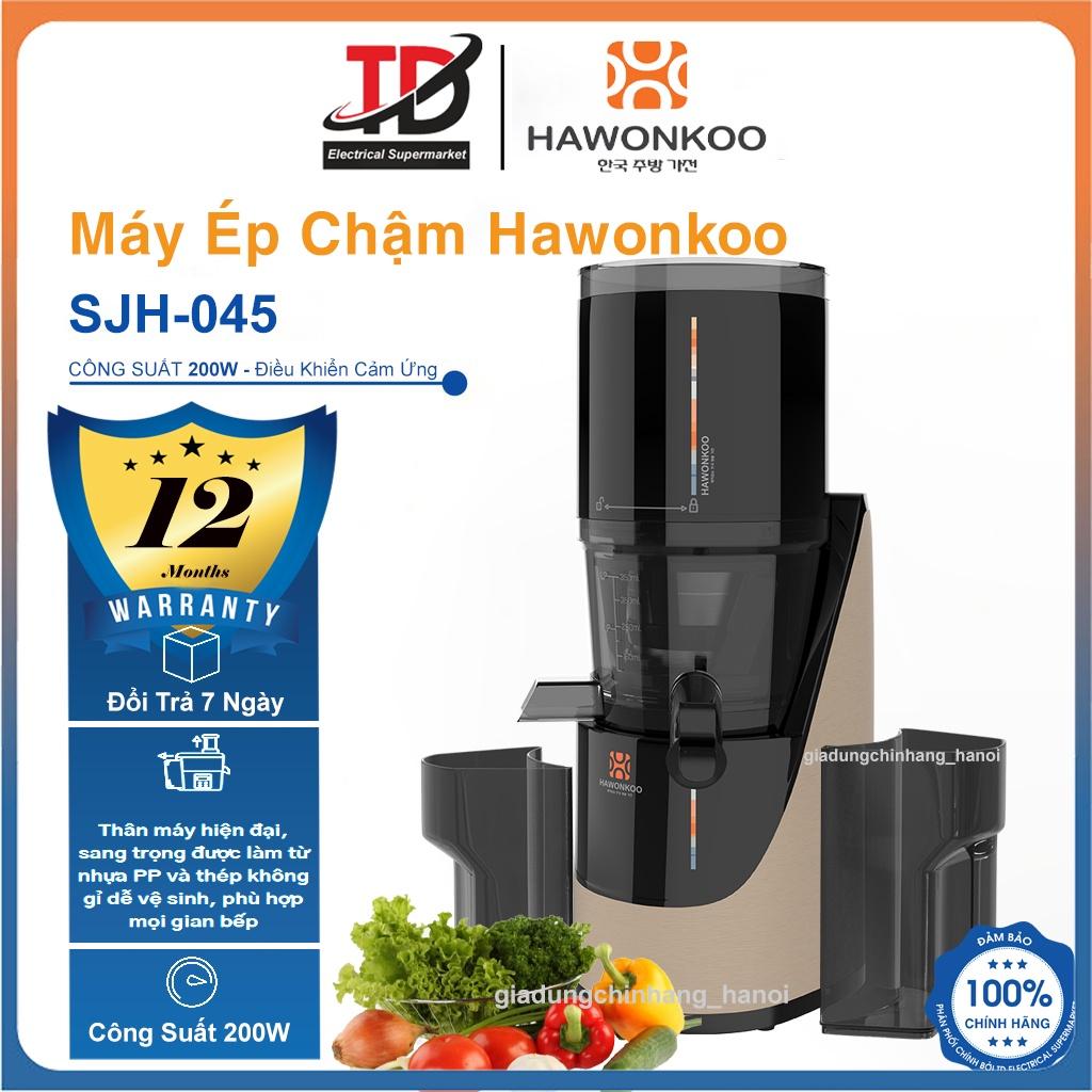 Máy Ép Chậm Hawonkoo SJH-045, Công Suất 200W Màng Lọc 2 Lớp Ép Kiệt Bã Rau Củ Quả, Hàng Chính Hãng