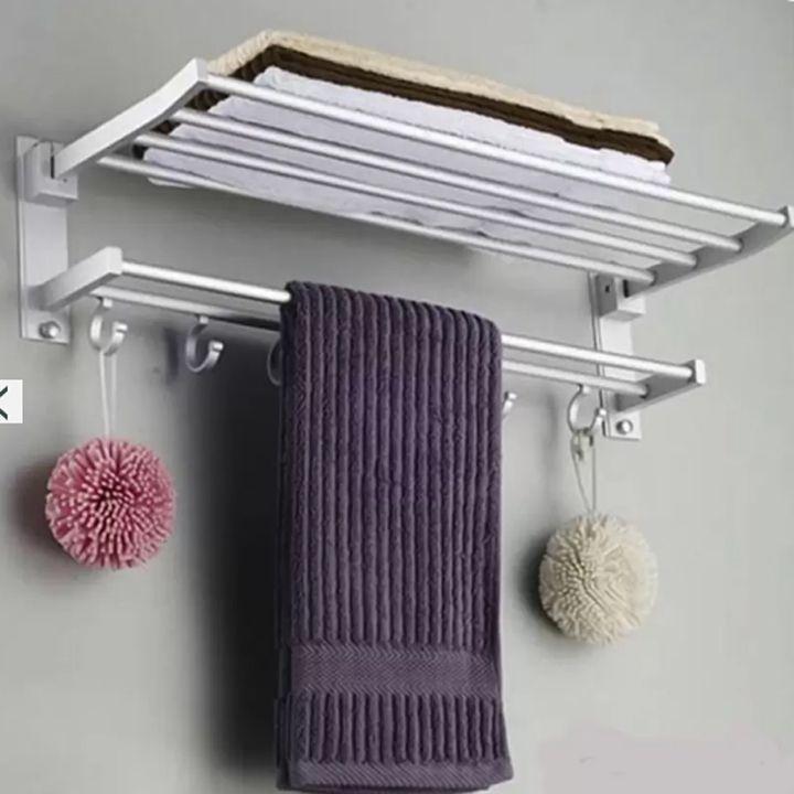 Giá treo khăn nhà tắm 2 tầng hợp kim nhôm