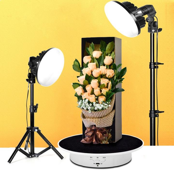 Bàn Xoay Trưng Bày Sản Phẩm Hai Chiều 20cm Tải Trọng 10kg