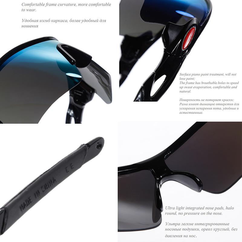 1PCS Kính kính mắt Kính kính ngoài trời Xe đạp Núi MTB Kính kính râm Motorcycle Kính kính mắt Oculos Ciclismo Color: gold color Eyewear Size: Other