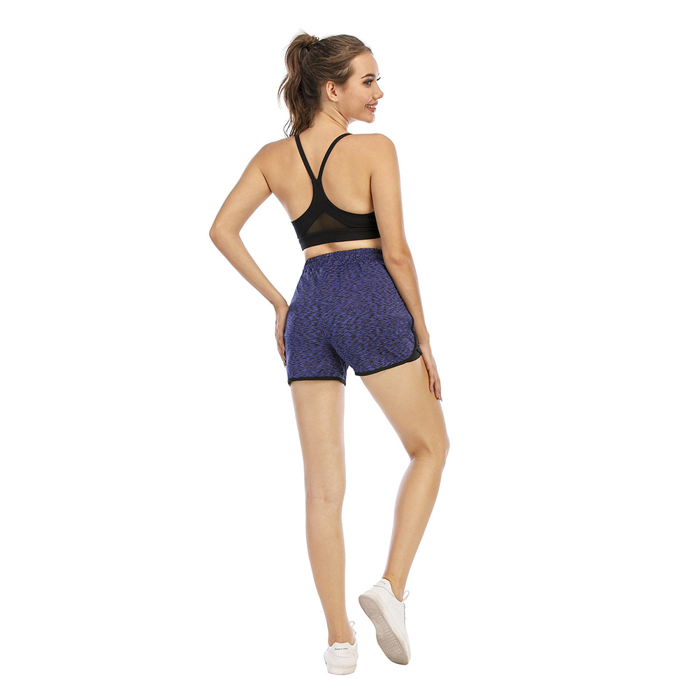 Quần short nữ thể thao 2 trong 1 tập thể dục, yoga với 2 túi phụ