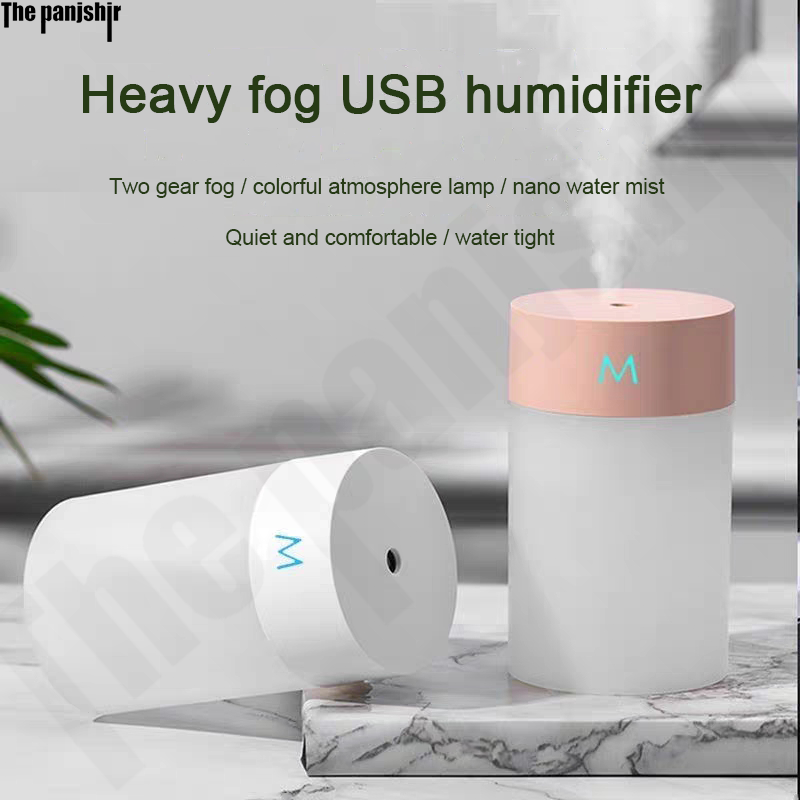 360ML Máy Tạo Độ Ẩm Không Khí Siêu Âm Khuếch Tán Hương Thơm Di Động Xông Phòng Máy Phun USB Tinh Dầu Atomizer Đèn LED Nhà, Xe Ô Tô