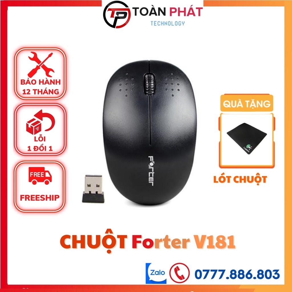 Chuột máy tính không dây FORTER V181 - Chuột không dây giá rẻ, chuot khong day bán chạy nhất -Hàng Chính Hãng