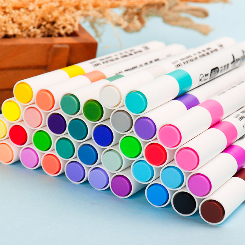 Bút  dạ màu Acrylic Marker tô vẽ trên nhiều chất liệu phiên bản nghệ thuật (1BDMA061)