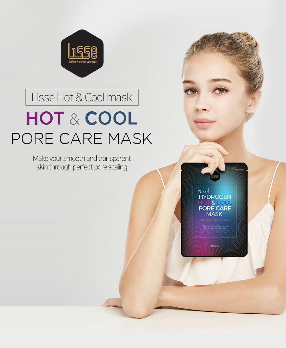 Lisse Real Hydrogen Hot And Cool Pore Care Mask (Bộ Mặt Nạ Nóng Lạnh Lisse)