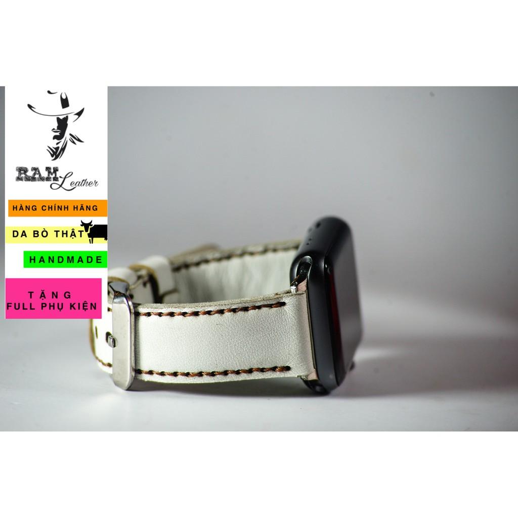 Dây đồng hồ RAM Leather da dê trắng - RAM classic 1996