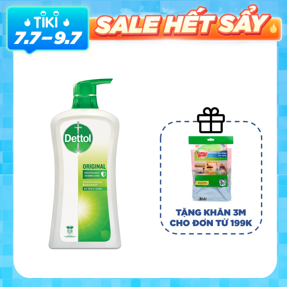 Sữa tắm Dettol kháng khuẩn - Chai 950g