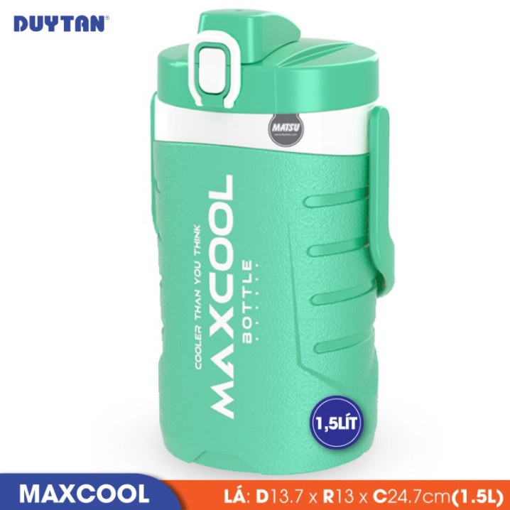 Bình giữ nhiệt nhựa Duy Tân Maxcool 1.5 lít - 13665 - Giao màu ngẫu nhiên - Hàng chính hãng