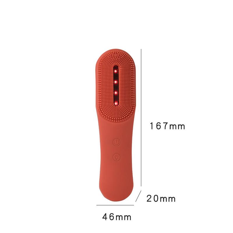 VJ Điện Silicon Rửa Mặt Bàn Chải Photon Chăm Sóc Da, Máy Massage Làm Đẹp Làm Sạch Mụn Đầu Đen Mặt Chống Thấm Nước Bụi