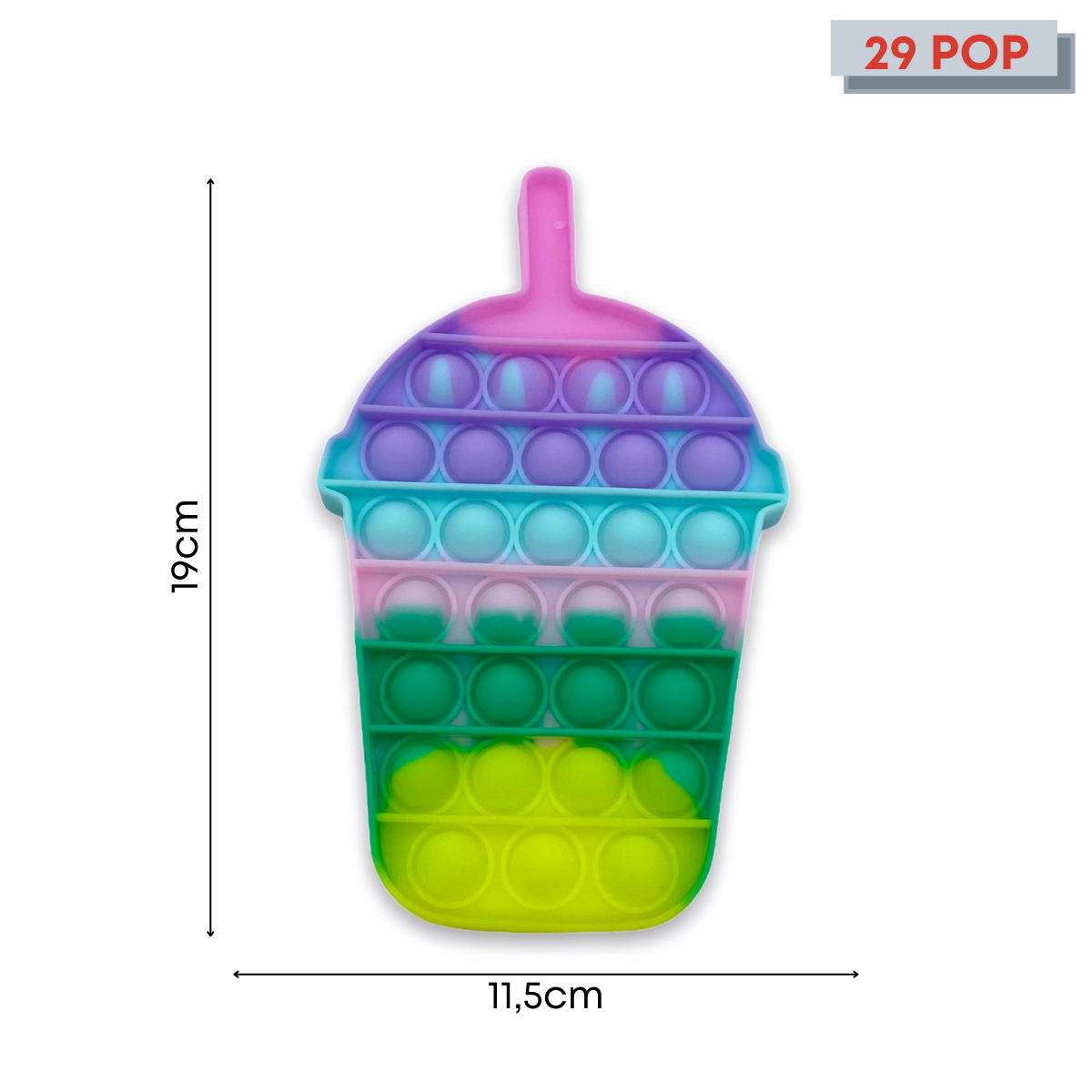 Pop It Fidget Toys Chất Liệu Silicon Hình Hoa Quả Bánh Kẹo Và Nhiều Hình Khác