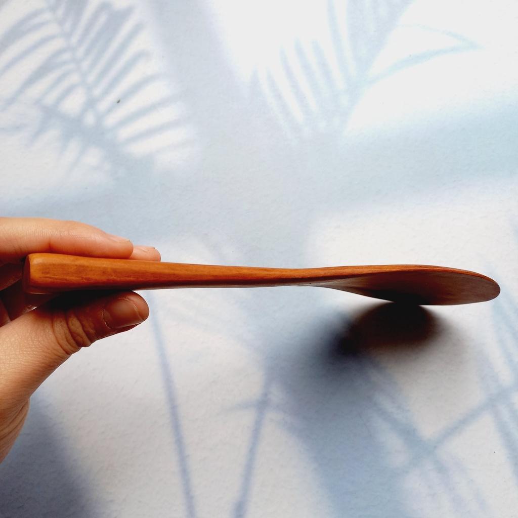 Vá/Muôi Xới Cơm Gỗ Nhãn Bền Đẹp, Tự Nhiên