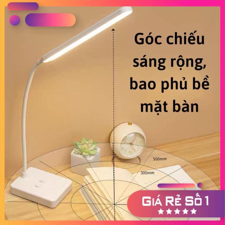 Đèn Học Chống Cận Để Bàn Sạc Tích Điện, Gấp Gọn 3 Chế Độ Sáng