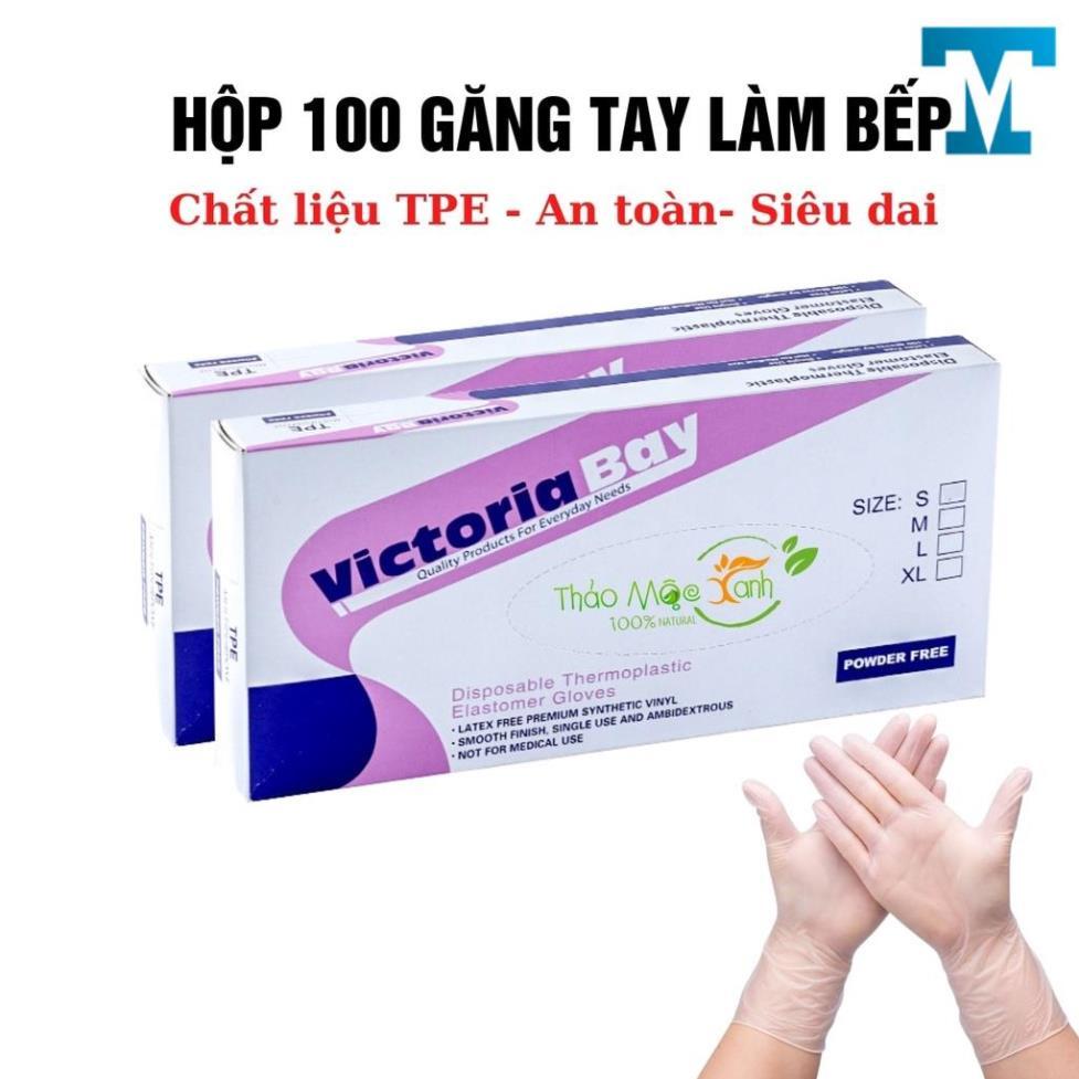 Găng tay nấu ăn làm bếp siêu dai Victoria Bay chất liệu TPE không mùi chống nhăn