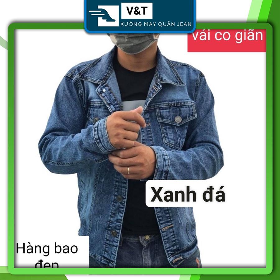 Áo khoác vải Jean cotton nhập khẩu vải dày dặn, co giãn, phong cách trẻ trung, khỏe khoắn - NT16