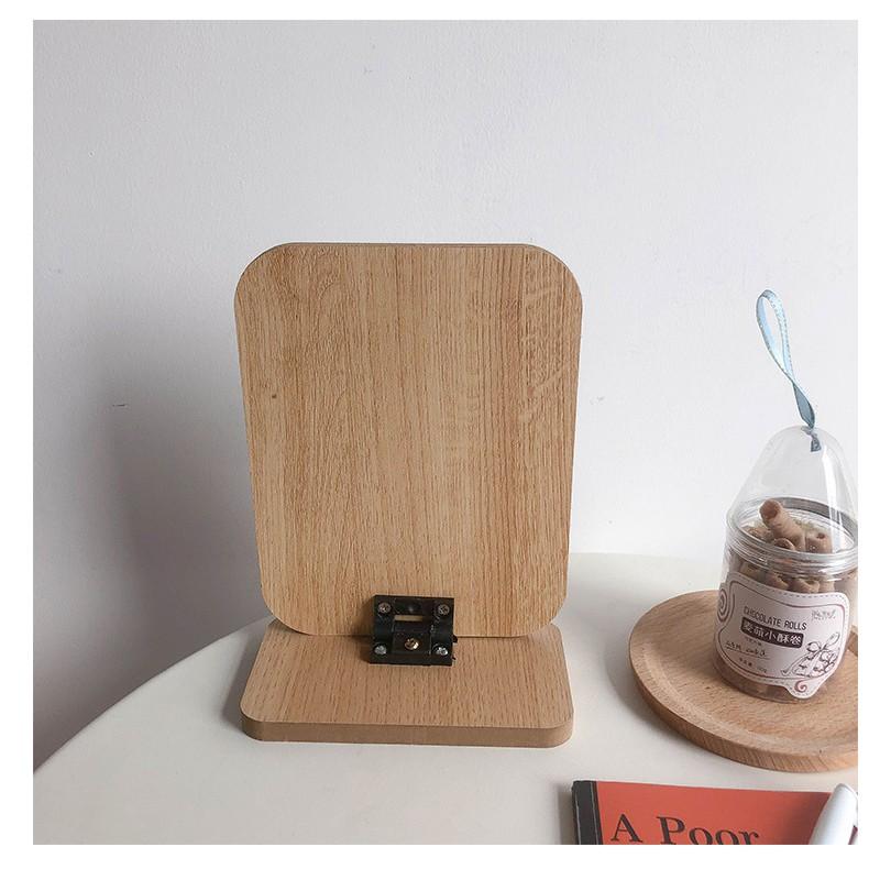 Gương Gỗ Decor Để Bàn Phong Cách Hàn Quốc Dễ Thương