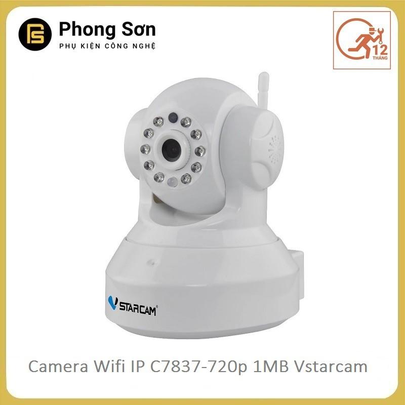 Camera wifi ip C7837 Vstarcam HD720 (màu đen+trắng ) - Hàng Chính hãng