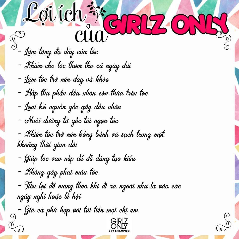 Dầu Gội Khô Giúp Tóc Sạch Dầu Và Bồng Bềnh Girlz Only Dry Shampoo 200ml - No Residue Nude (Trắng)