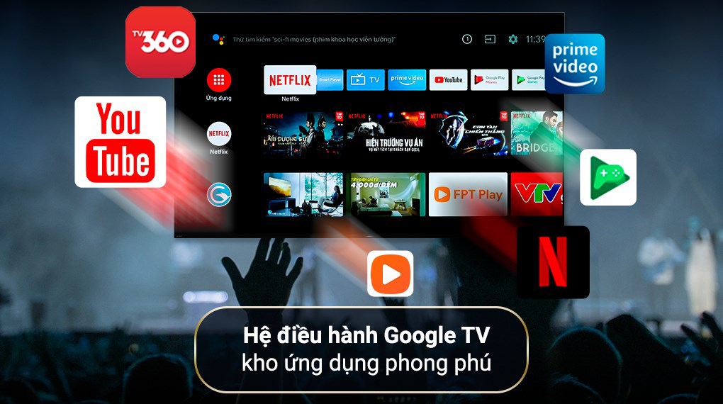 [Hàng chính hãng] Smart TV TOSHIBA Google LED 4K  UHD tràn viền 55'' 55C350LP - Tìm kiếm bằng giọng nói - Bảo hành chính hãng 2 năm