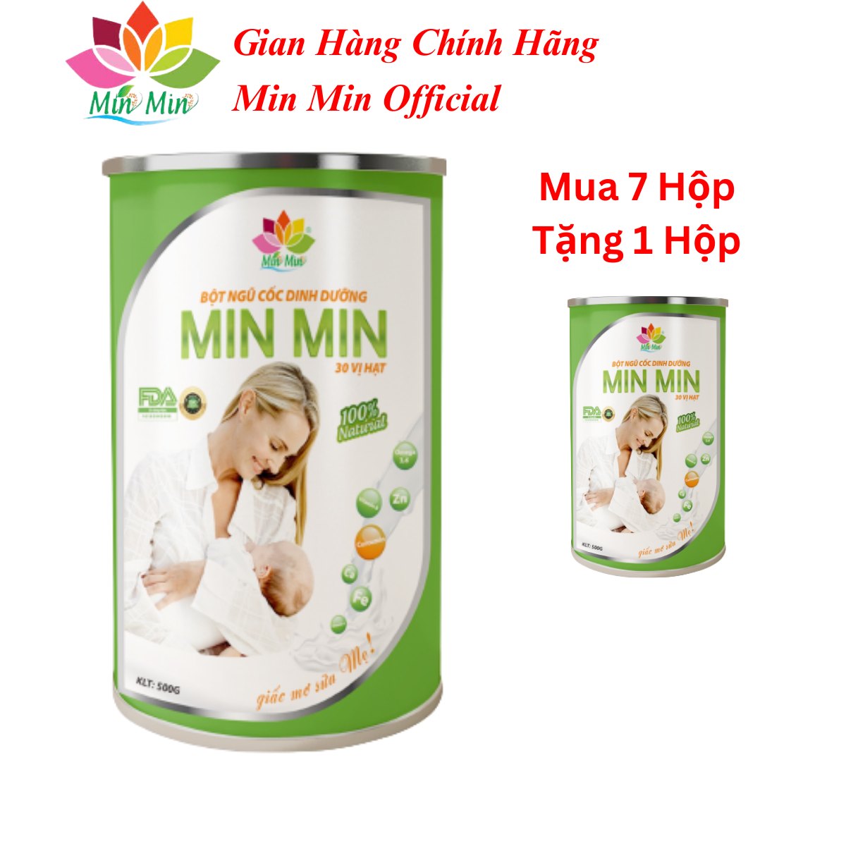 Ngũ Cốc Min Min Lợi Sữa 30 Hạt Chuyên Lợi Sữa và Phục Hồi Sức Khỏe Sau Sinh