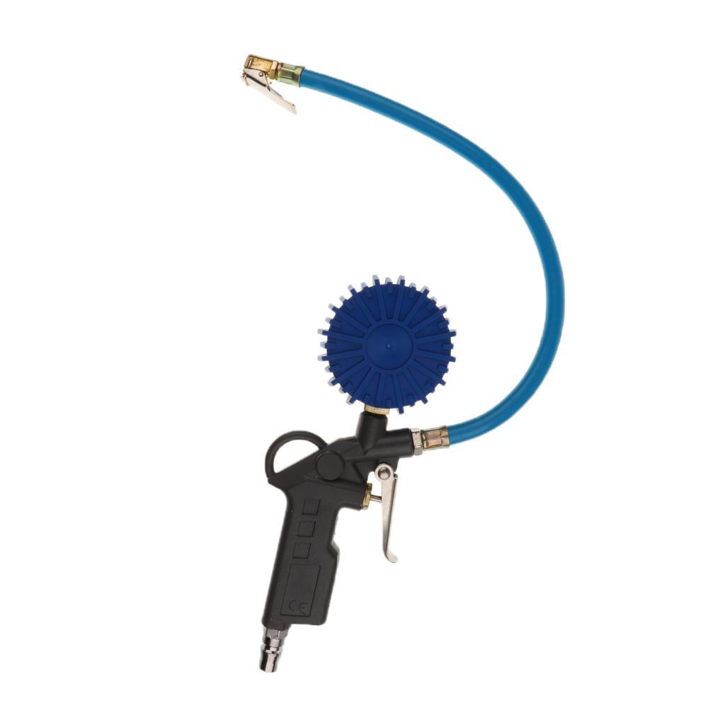 Car Truck Tire Inflator  with Air Pressure Gauge Meter
