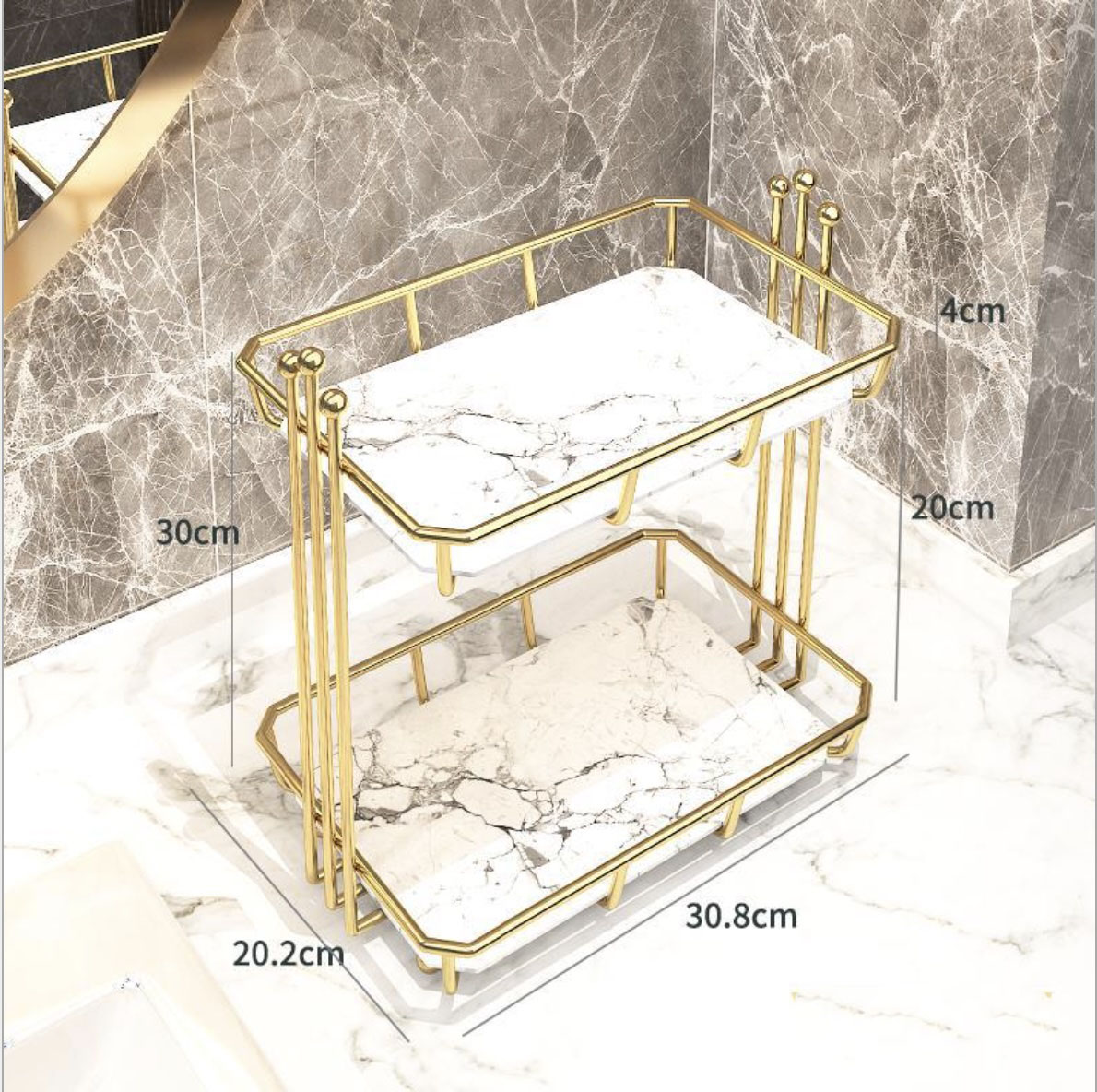 Kệ 2 tầng nhà tắm MARBLE QUEEN RACK