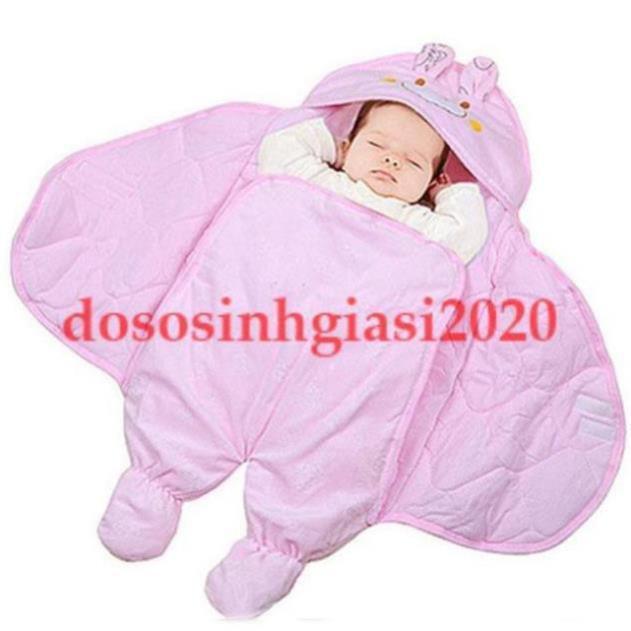 Túi ủ / Chăn ủ Có Chân bằng nhung mịn Ấm Cho Bé