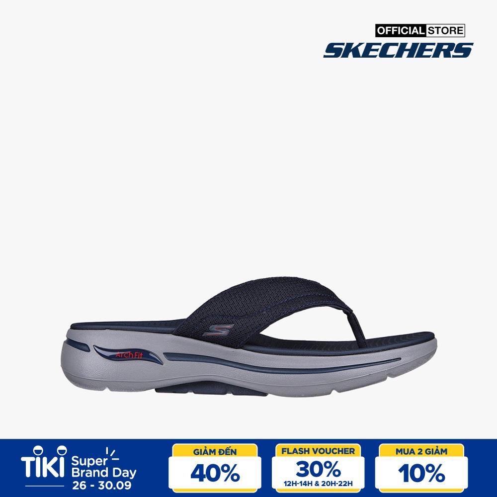 SKECHERS - Dép nam quai kẹp GO WALK Arch Fit 229057