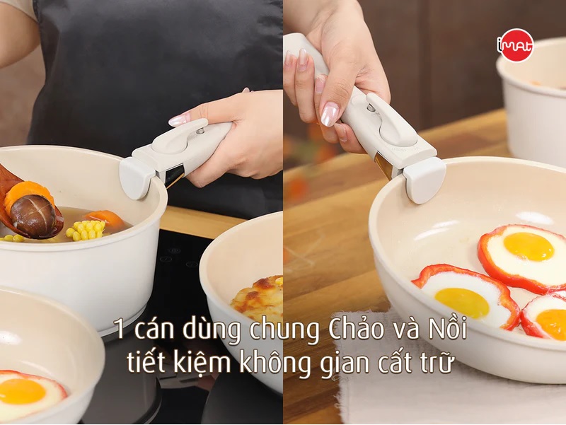 Bộ 3 nồi chảo cán rời Neoflam